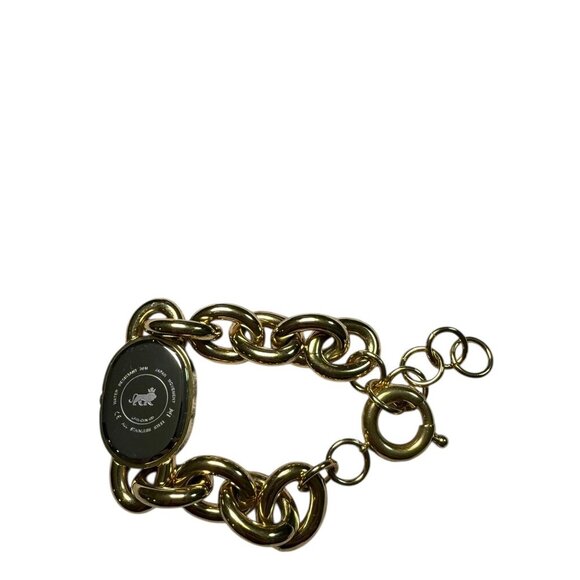 Larsson & Jennings Gold Tone Chain Bracelet Watch NIB 8\